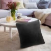 PAVILIA Set Of 2 Throw Pillow Covers, Decorative Velvet Square Cushion Cases For Bed Sofa Couch Bedroom Living Room