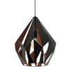 1-Light Carlton Pendant Black/Copper - EGLO -Safavieh Store GUEST 63808954 79a6 44ce a6ec 5fd3fa9b8cc0