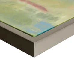 40.5" X 30.5" Morning Fields Green Hand Embellished Framed Canvas Blue -Safavieh Store GUEST 6500b6a9 9fb0 48c5 814a ee6fb4fbe1a1