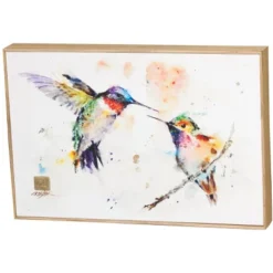 DEMDACO The Lovebirds Hummingbirds Wall Art Multi