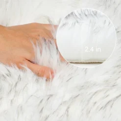 PiccoCasa Bedroom Double Heart Shaped Soft Faux Sheepskin Fur Plush Area Rugs Floor Mat 1 Pc -Safavieh Store GUEST 65cc3da0 2e06 429e 8085 91a3b6ab86eb