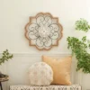 Wood Scroll Carved Beading Wall Decor With Metal Accents Brown - Olivia & May -Safavieh Store GUEST 66d3ad79 0621 4c45 ba41 2a7a2bda52a6