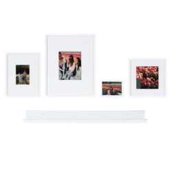 5pc Gallery Frame/Shelf Box Set White - Kate & Laurel All Things Decor -Safavieh Store GUEST 6843502b ffd8 4033 9e92 233e70d9bb6c