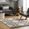 NuLOOM Celia Soft Shag Abstract Aztec Fringe Area Rug