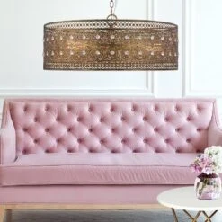 23.5" 3-Light Bryar Chandelier Brass/Crystal - River Of Goods -Safavieh Store GUEST 69f7d56e e1b2 4e59 8a88 098660930621