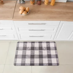 World Rug Gallery Checkered Plaid Anti-Fatigue Standing Mat -Safavieh Store GUEST 6caaa1b0 af84 4f4a a6b5 c39e0ac0f860