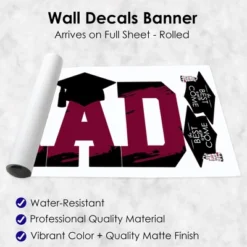 Big Dot Of Happiness Maroon Graduation Party Decor - Vinyl Wall Decals - Grad -Safavieh Store GUEST 6d37cdb8 c1a9 4b38 9211 aecce067bf4f