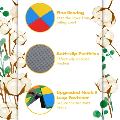 Costway 58'' Toddler Foam Play Mat Baby Folding Activity Floor Mat Home School Daycare 11 Costway 58'' Toddler Foam Play Mat Baby Folding Activity Floor Mat Home School Daycare - Image 9