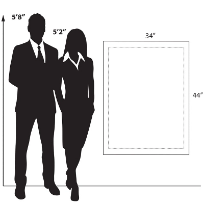 Azar Displays Floating Acrylic Wall Frame With Silver Stand Off Caps: 30" X 40" Graphic Size, Overall Frame Size: 34" X 44", 1-Pack 11 Azar Displays Floating Acrylic Wall Frame With Silver Stand Off Caps: 30" X 40" Graphic Size, Overall Frame Size: 34" X 44", 1-Pack - Image 9