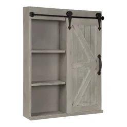 Decorative Wood Wall Storage Cabinet With Vanity Mirror Rustic Gray - Kate & Laurel All Things Decor 13 Decorative Wood Wall Storage Cabinet With Vanity Mirror Rustic Gray - Kate & Laurel All Things Decor -Safavieh Store GUEST 703bfe66 a99b 4fd9 917d 1f7a8019ec3b