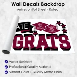 Big Dot Of Happiness Maroon Graduation Party Photo Backdrop - Wall Decals -Safavieh Store GUEST 707e0cb3 2d3e 4e07 b5a2 ce9f3fb85f0b