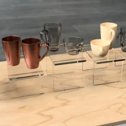 Azar Displays Clear Acrylic 22"W X 10"D X 6"H 1/2" Thick Deluxe Riser W/ Bumpers -Safavieh Store GUEST 70ba952a 5961 4ac2 bd0f 6d2e2479e51a