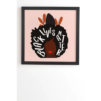 Oris Eddu Black Lives Matter Framed Wall Canvas Pink - Deny Designs 7 Oris Eddu Black Lives Matter Framed Wall Canvas Pink - Deny Designs - Image 5