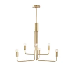 Milo 6-Light Chandelier Antique Brass - Ink+Ivy -Safavieh Store GUEST 719461f1 0cca 4f4c a15a a207e0664480