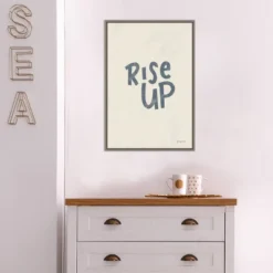 16" X 23" Rise Up II Neutral By Becky Thorns Framed Canvas Wall Art Gray Wash - Amanti Art -Safavieh Store GUEST 7403952d b969 43b8 8a49 fae3b9a67e80