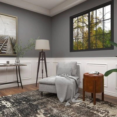 Industrial Wood Floor Lamp Black - Olivia & May 6 Industrial Wood Floor Lamp Black - Olivia & May - Image 4