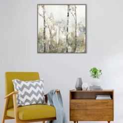 30" X 30" Soft Birch Forest II By Allison Pearce Framed Canvas Wall Art Print - Amanti Art -Safavieh Store GUEST 74bc71b3 2490 40d0 a0c7 847eeaaf2f8a