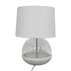 Glass Mixed Material Table Lamp Gray (Includes LED Light Bulb) - Threshold™ -Safavieh Store GUEST 74ca1d19 93da 426a b264 1c6b80491901