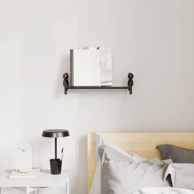 Buddy Floating Wall Shelf Black - Umbra 9 Buddy Floating Wall Shelf Black - Umbra - Image 7
