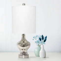 Paseo Mercury Table Lamp With Fabric Shade Silver - Lalia Home 10 Paseo Mercury Table Lamp With Fabric Shade Silver - Lalia Home -Safavieh Store GUEST 7a179936 7925 4017 ba14 4549efa8bd11