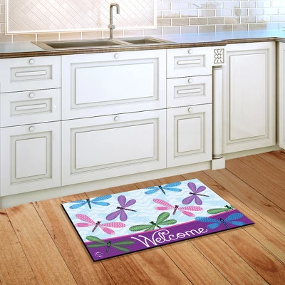 Briarwood Lane Welcome Dragonflies Spring Doormat Everyday Indoor Outdoor 30" X 18" 5 Briarwood Lane Welcome Dragonflies Spring Doormat Everyday Indoor Outdoor 30" X 18" - Image 3