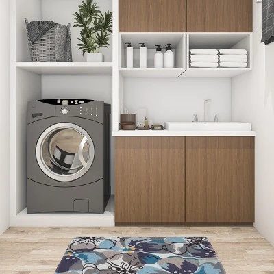 World Rug Gallery Modern Large Floral Anti Fatigue Standing Mat 8 World Rug Gallery Modern Large Floral Anti Fatigue Standing Mat - Image 6