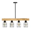 4-Light Wood Beam Pendant Brown - Lalia Home -Safavieh Store GUEST 7c9d1e9d a2d1 46c3 ac82 44d3bac4fea9
