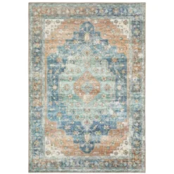 Marcel Bohemian Border Medallion Area Rug Orange/Blue - Captiv8e Designs -Safavieh Store GUEST 7cdbc8d9 5e6a 4858 ab35 2b7b168e7c9e
