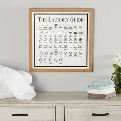 Farmhouse Metal Sign Laundry Wall Decor White - Olivia & May 4 Farmhouse Metal Sign Laundry Wall Decor White - Olivia & May - Image 2