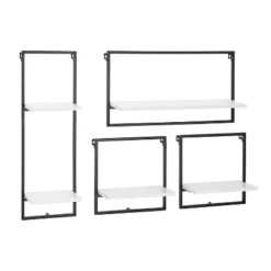 4pc Framed Wall Shelf Set White - Danya B. -Safavieh Store GUEST 7e18a6f0 747f 4e83 a7d8 c14ee6eb0e56