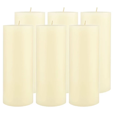 6pk Unscented Flat Top Smooth Pillar Candles Ivory - Stonebriar Collection 12 6pk Unscented Flat Top Smooth Pillar Candles Ivory - Stonebriar Collection - Image 10