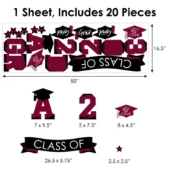 Big Dot Of Happiness Maroon Class Of 2023 Graduation Party Wall Decals Set Of 20 -Safavieh Store GUEST 7f19c4a0 15b3 48bc a121 0f9107776594