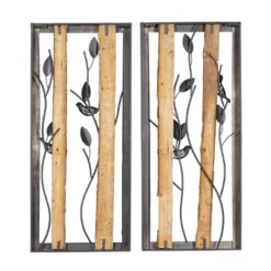 Set Of 2 Metal Bird Wall Decors With Real Wood Detailing Black - Olivia & May -Safavieh Store GUEST 7f77e3db 18ec 459e a7fa ce1b9c549c49