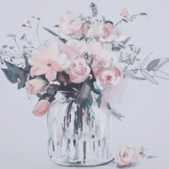 Canvas Floral Handmade Bouquet Framed Wall Art With Gold Frame Pink - Olivia & May -Safavieh Store GUEST 7f79b4e5 8817 4f52 854f f75f498a0313