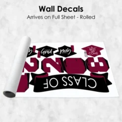 Big Dot Of Happiness Maroon Class Of 2023 Graduation Party Wall Decals Set Of 20 -Safavieh Store GUEST 8029191c 83c3 411b a459 38810e3b1872