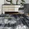 Trinity Modern Abstract Distressed Floor Mat, Black Gray 5' X 8' -Safavieh Store GUEST 802ff6e9 3dd8 47bf a273 ef4dcb19f3e5