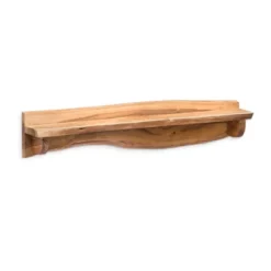 Alpine Live Edge Wood Mantel Shelf Natural Brown - Alaterre Furniture -Safavieh Store GUEST 803b035e 3dcd 4b14 b8fc 8cda929fe1ea