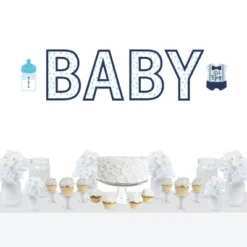 Big Dot Of Happiness It's A Boy - Peel And Stick Blue Baby Shower Standard Banner Wall Decals - Baby -Safavieh Store GUEST 817fa401 f6ce 47c8 843d 4610509c0338