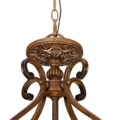 Kathy Ireland Sterling Estate Golden Bronze Pendant Chandelier 26 1/2" Wide Rustic Champagne Bowl Shade 3-Light Fixture For Dining Room Kitchen Island -Safavieh Store GUEST 8242ab50 e2cb 45a0 960c 052976bcc436