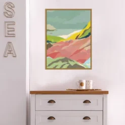 18" X 24" Candy Coast II By Jacob Green Framed Canvas Wall Art - Amanti Art -Safavieh Store GUEST 8387c413 233c 48d7 90f3 d61900edaca6