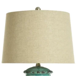 Turquoise Ceramic Table Lamp With Beige Hardback Linen Shade - StyleCraft -Safavieh Store GUEST 83e5bf2e 1a7a 4b23 b356 1b32dcbe8cf4