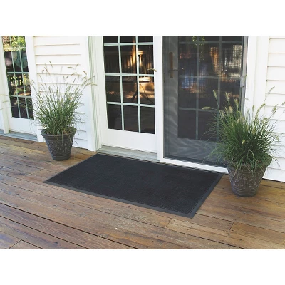 HomeTrax Rubber Brush Doormat - Black (28"x46") 3 HomeTrax Rubber Brush Doormat - Black (28"x46")