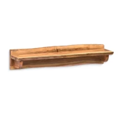 Alpine Live Edge Wood Mantel Shelf Natural Brown - Alaterre Furniture -Safavieh Store GUEST 85493289 ad25 4a04 a26b 146269d0e77b