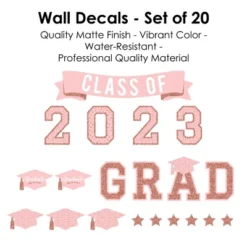 Big Dot Of Happiness Rose Gold Class Of 2023 Graduation Party Wall Decals Set Of 20 -Safavieh Store GUEST 85b2a2bb 46f6 4a91 aed8 8602413a4d71