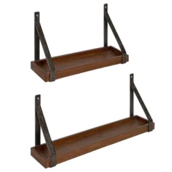2pc Sudbury Wood And Metal Wall Shelf Set - Kate & Laurel All Things Decor 17 2pc Sudbury Wood And Metal Wall Shelf Set - Kate & Laurel All Things Decor -Safavieh Store GUEST 8689ca33 4ef7 4e5e 9237 9a51c9922f20