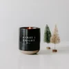 Sweet Water Decor Merry And Bright 12oz Black Stoneware Candle -Safavieh Store GUEST 870e8950 ebe9 4abe b75b 1cf1c00bd8e6