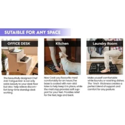 Coffee Words Designer Chef Oil & Stain Resistant Anti-Fatigue Kitchen Floor Mat -Safavieh Store GUEST 8780ac63 e163 4460 85f3 a6f24625231c