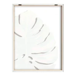 18" X 24" Blake Monstera Framed Printed Glass By Jessi Raulet Of Ettavee Natural - Kate & Laurel All Things Decor -Safavieh Store GUEST 8934d0ba e72c 4089 bce8 0cc66a310d0c