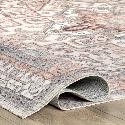 NuLOOM Lorrie Medallion Machine Washable Area Rug 5 NuLOOM Lorrie Medallion Machine Washable Area Rug - Image 3