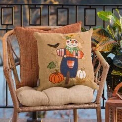 16.5"x16.5" Indoor Thanksgiving Scarecrow Square Throw Pillow - Pillow Perfect 7 16.5"x16.5" Indoor Thanksgiving Scarecrow Square Throw Pillow - Pillow Perfect -Safavieh Store GUEST 8a1ea8fb 2660 49b4 91ea 233d1a011c4c